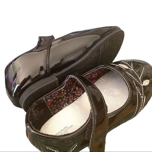 3/$15 ✨ George: Glossy Black Velcro Strap Flats - Picture 6 of 9